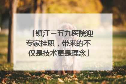 镇江三五九医院迎专家挂职，带来的不仅是技术更是理念